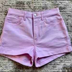 Pastel pink shorts